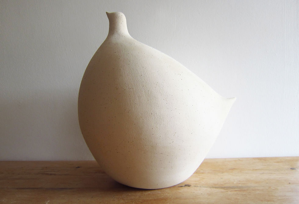 Thumbnail: rustic pale stoneware fatbird CMS518