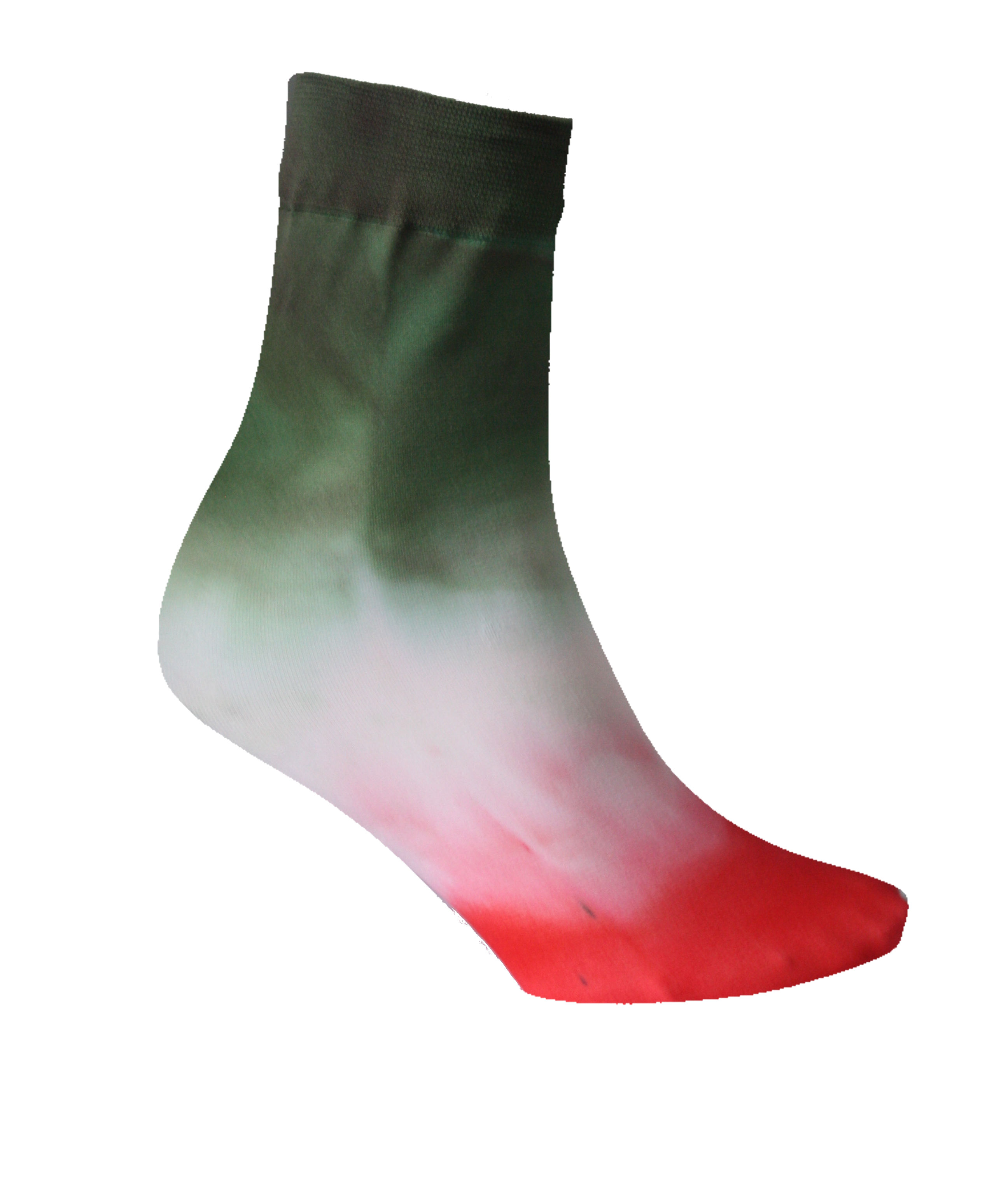 LIMITED EDITION Hand dyed Ankle Socks -JINGLE BELLS