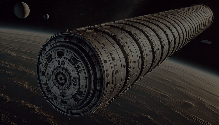 DALL·E 2024-10-17 19.19.20 - A hyper-realistic depiction of an O'Neill Cylinder, shown as