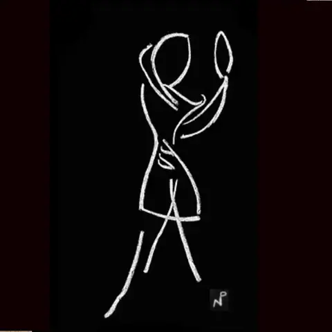 Pastels Blanc sur Noir