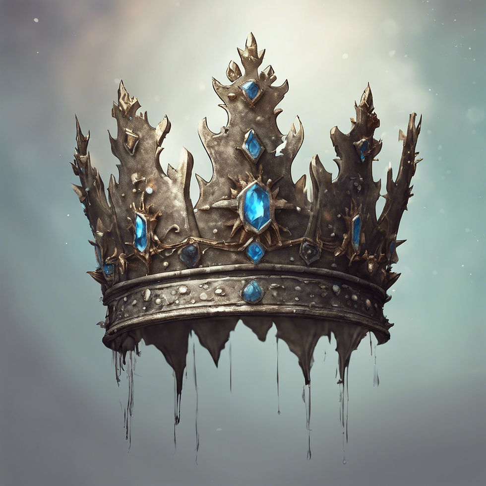 A crown that is crumbling.