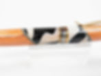 サムネイル： Hawaiian Koa Italian Acrylic Designer Cigar Ballpoint (black white)