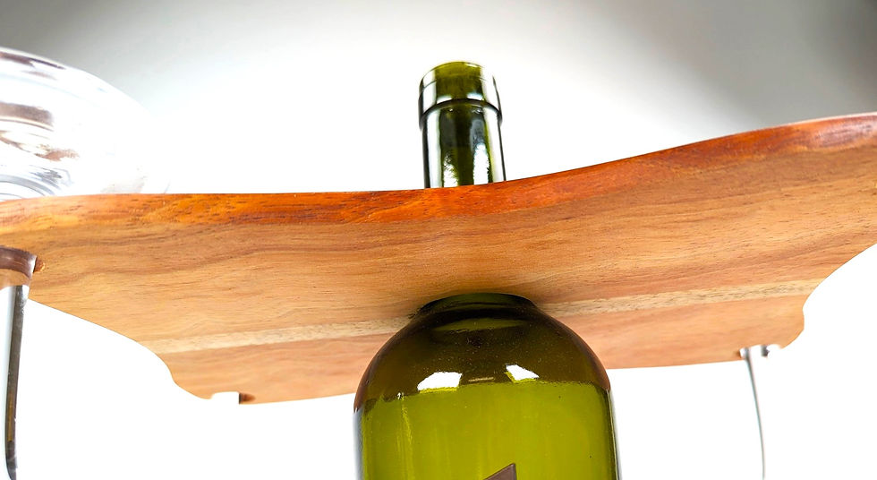 サムネイル： Hawaiian Koa Wood 4 Wine Glass Holder