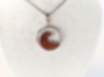 섬네일: Hawaiian Koa Wood Wave Pendant