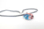 섬네일: Glass Surf Wave Pendant (red blue)