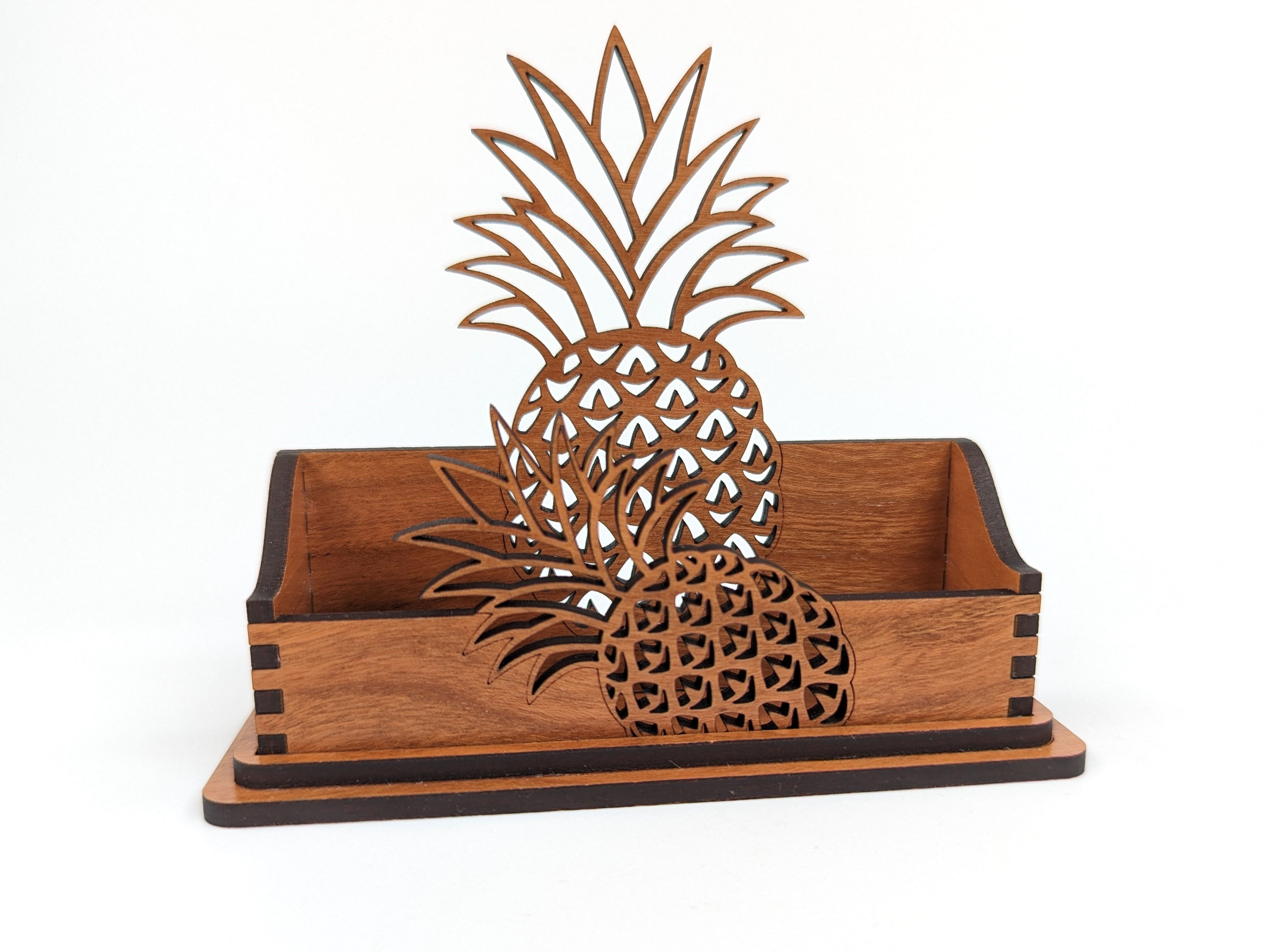 Pineapple Laser Cut Crafted Business Card Holder