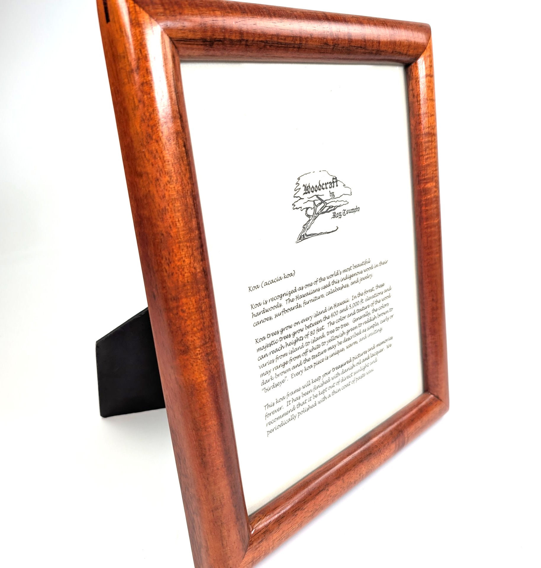 Curly Koa Picture Frame 8x10