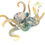 縮圖：Glass Octopus (He'e) Medium (Teal Blue)