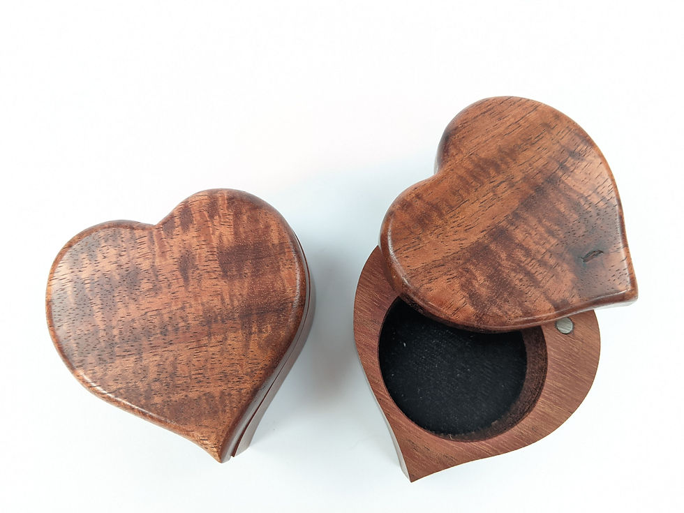 섬네일: Koa Heart Box Small  2.5x3