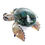 サムネイル： Glass Hawaiian Turtle Med "Honu" (Green Brown)