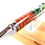 サムネイル： Premium Hawaiian Koa Italian Acrylic Designer Cigar Ballpoint (Green Black)
