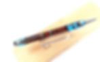 縮圖：Hawaiian Koa Surfboard Resin Designer Ultra Slim Ballpoint (teal swirl)