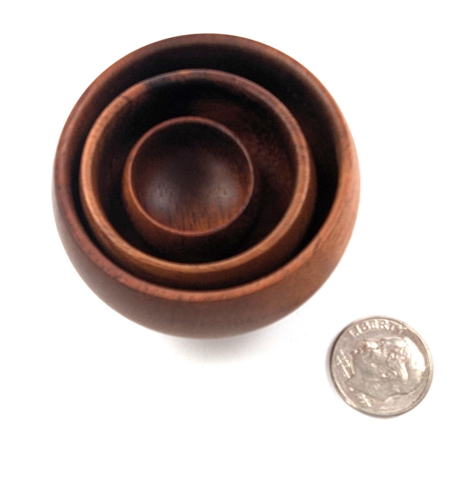 Miniature Collectable Dark Blond Koa Calabash Set