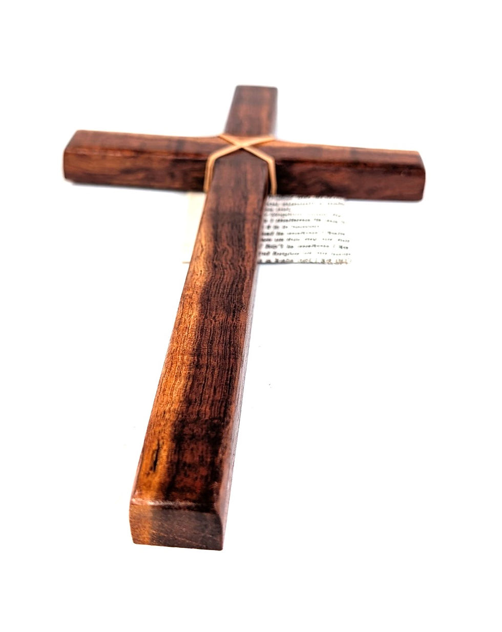 縮圖：Hawaiian Curly  Koa Polished Wall Mounted Cross (9x5)
