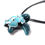 縮圖：Glass Pendant Sea Green Sea Turtle (Honu Teal Blue)