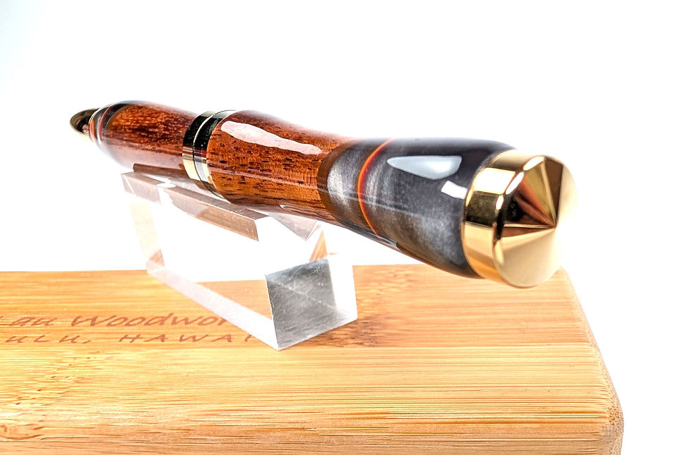 縮圖：Hawaiian Koa Italian Acrylic Designer Americana Ballpoint  (LAVA Flow))