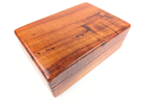 Hawaiian Curly Koa Large Box 8x5.5x3