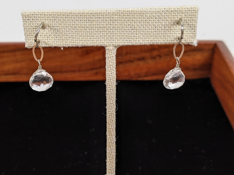 섬네일: Crystal Quartz Earrings