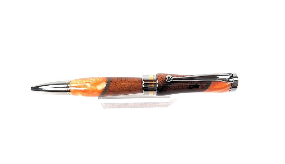 縮圖：Hawaiian Koa Surfboard Resin Designer Americana Ballpoint (Orange)