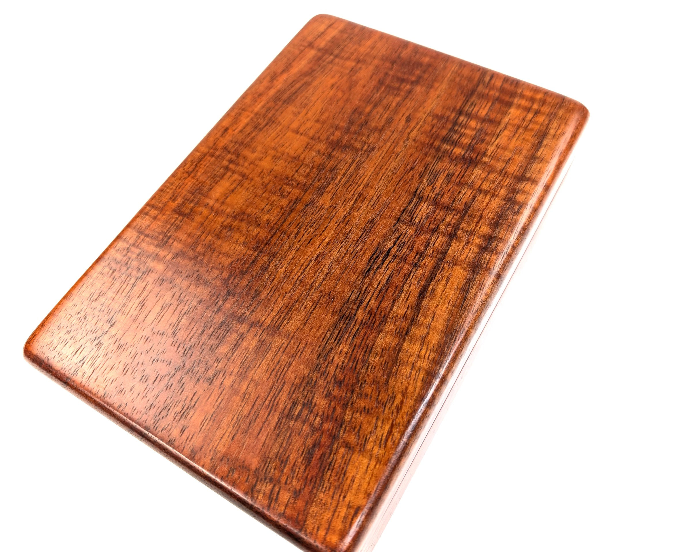 Lg Hawaiian Curly Koa Box (8x5.5x3")