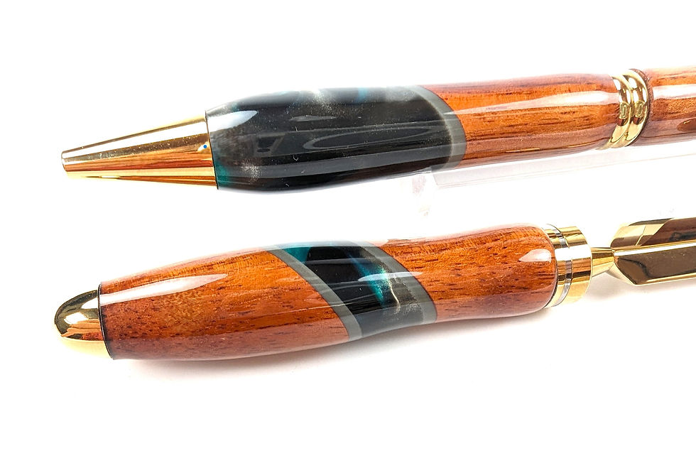 섬네일: Hawaiian Koa Surfboard Resin Ballpoint  Letter Opener Simplicity(Black G