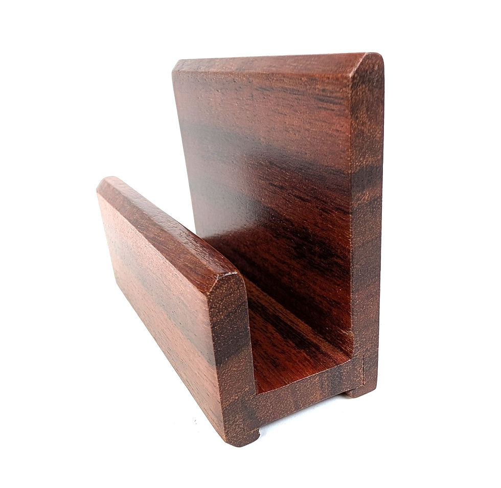 섬네일: Koa Wood Business Card Holder 4.5 L x 1.5 W
