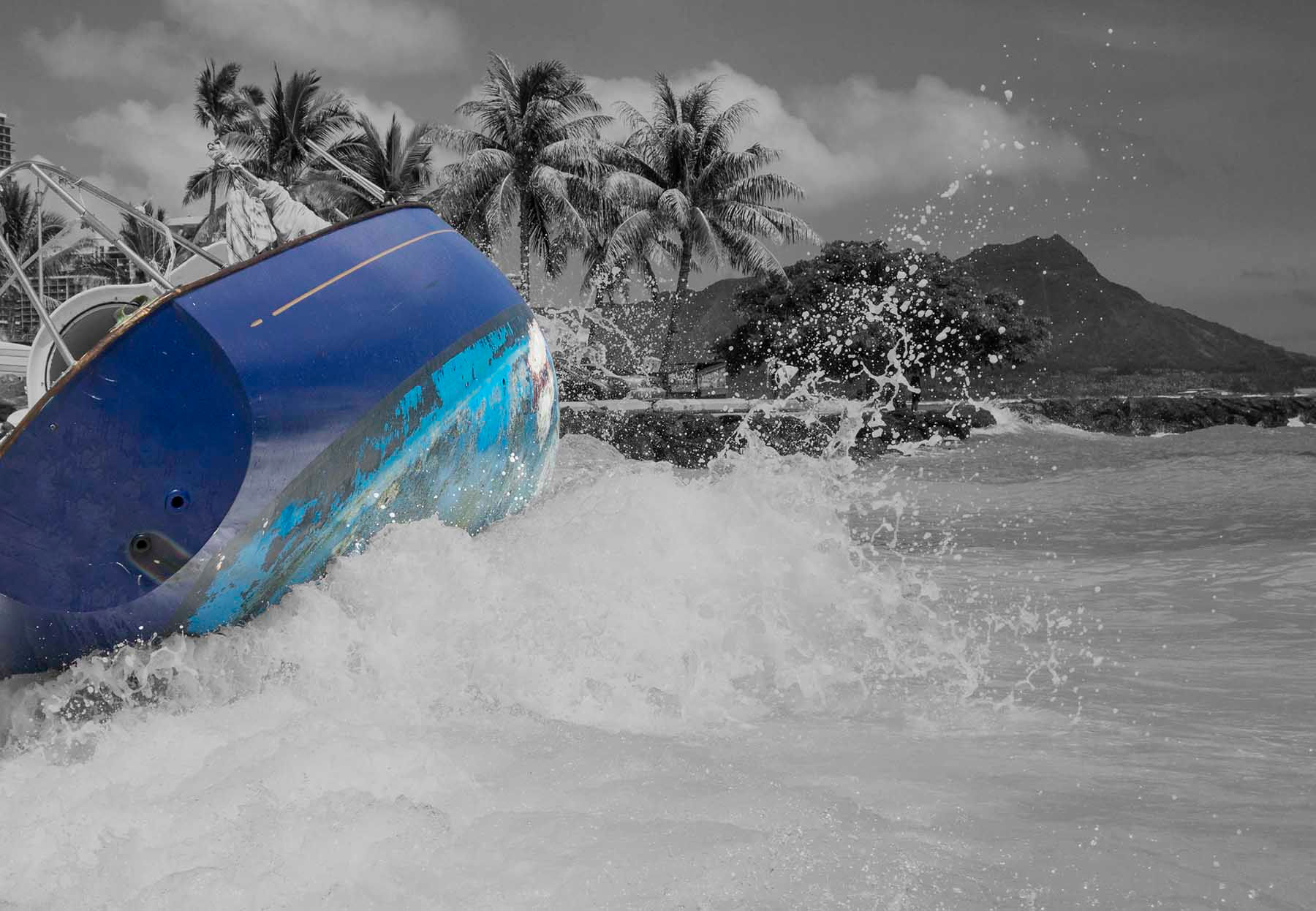 Aluminum Print Crashed 8x12