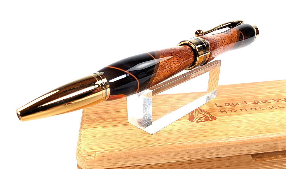 縮圖：Hawaiian Koa Italian Acrylic Designer Americana Ballpoint  (LAVA Flow))