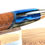 サムネイル： Hawaiian Koa Italian Acrylic Designer Click (Blue Stripe)