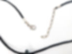 섬네일: Glass Whale Tail Pendant (teal and white)