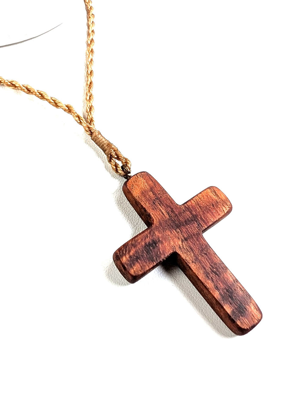 サムネイル： Hawaiian Koa Wood Island Cross Adjustable Cordage