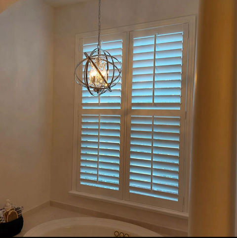 Plantation Shutters in bathroom