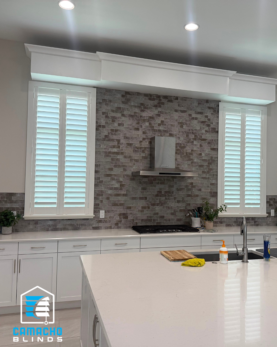 plantation shutters for kitchen