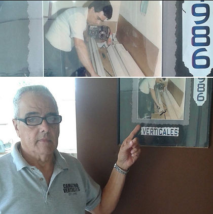 Camacho past days working on blinds