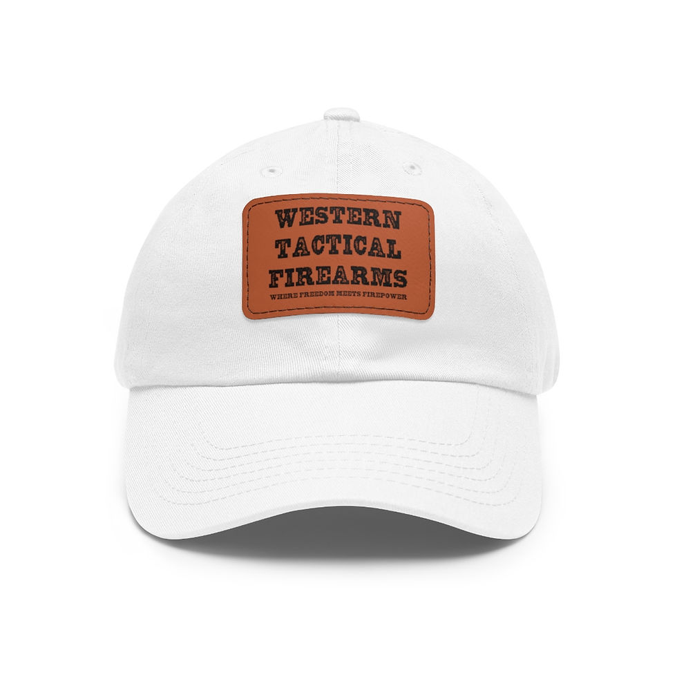 Thumbnail: Dad Hat with Leather Patch (Rectangle)