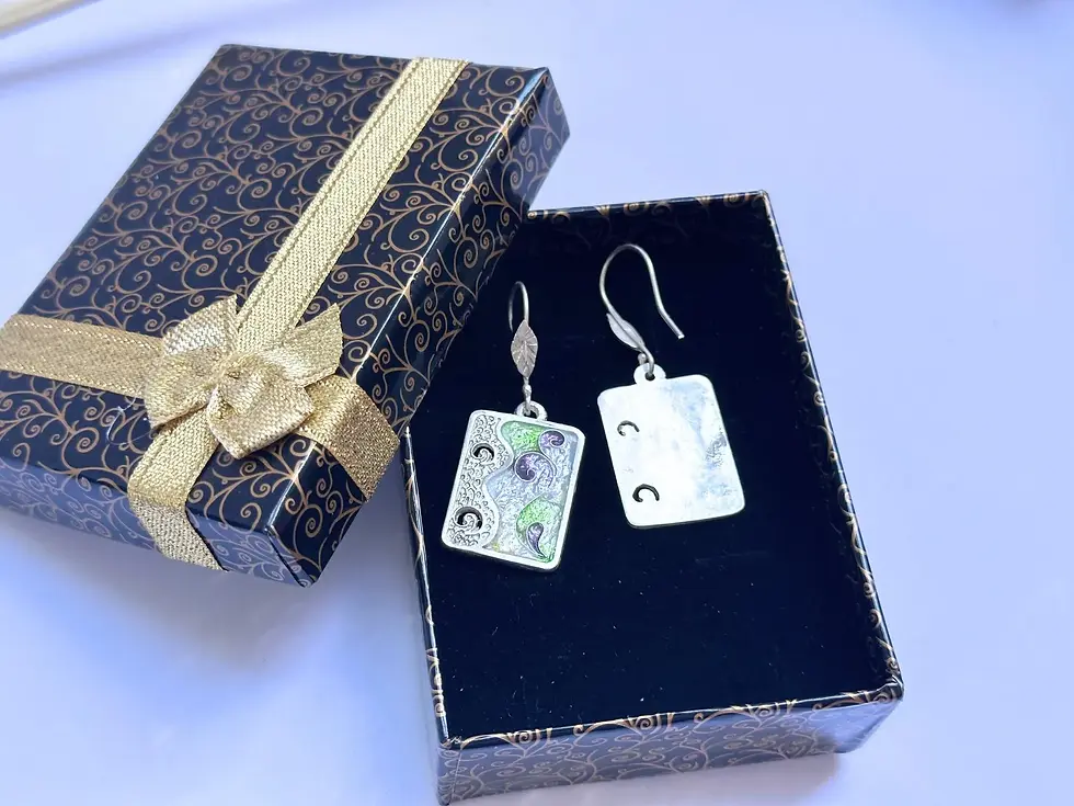 Thumbnail: Sterling silver 925. (Bezel Fine silver 999). Solid silver. Made using Georgian cloisonné enamel technology. See our Warranty