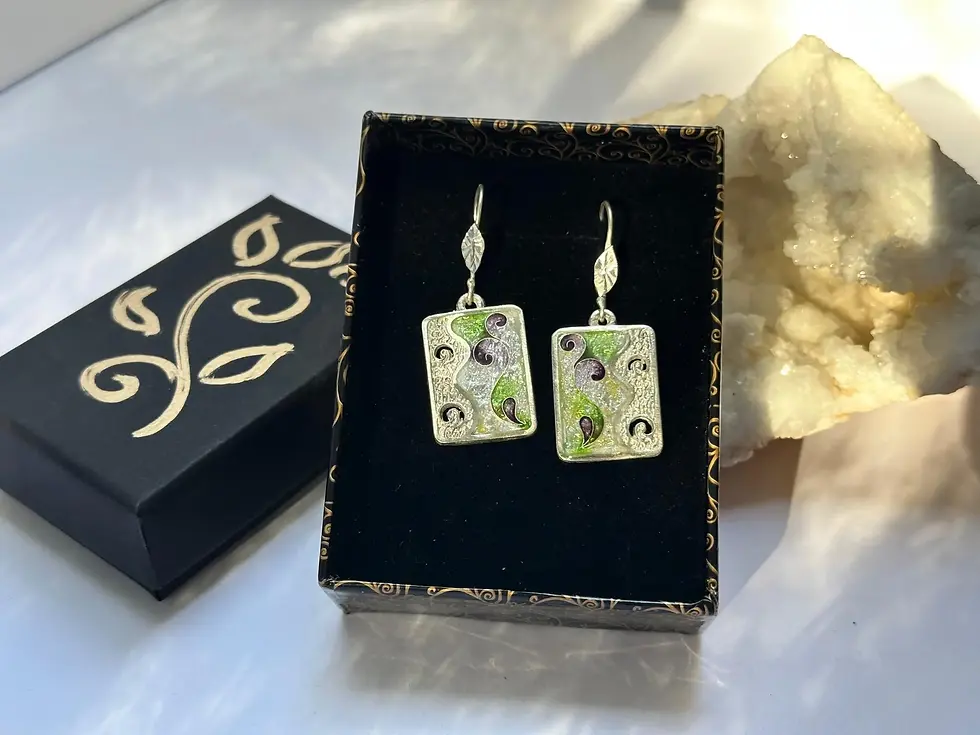 Thumbnail: Sterling silver 925. (Bezel Fine silver 999). Solid silver. Made using Georgian cloisonné enamel technology. See our Warranty