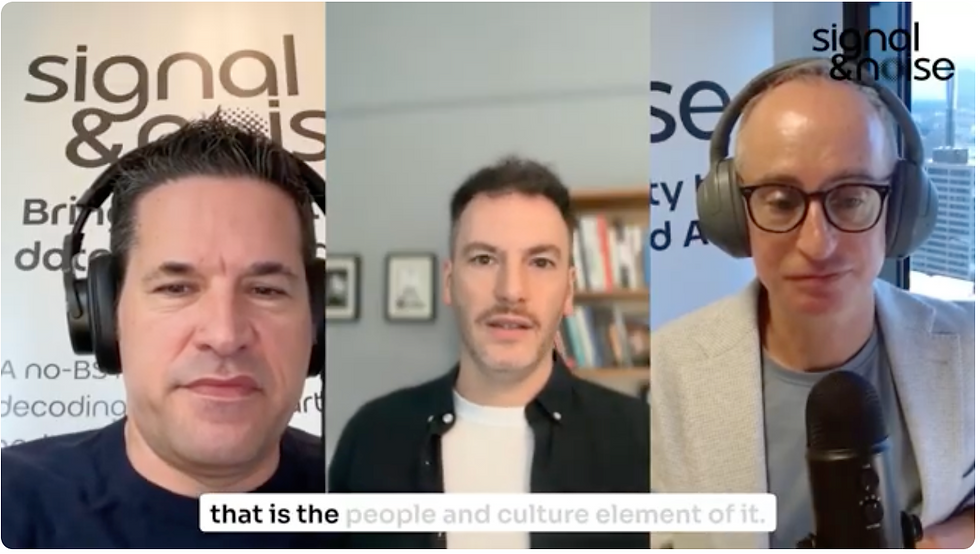Image of Tom Amies-Cull on the podcast