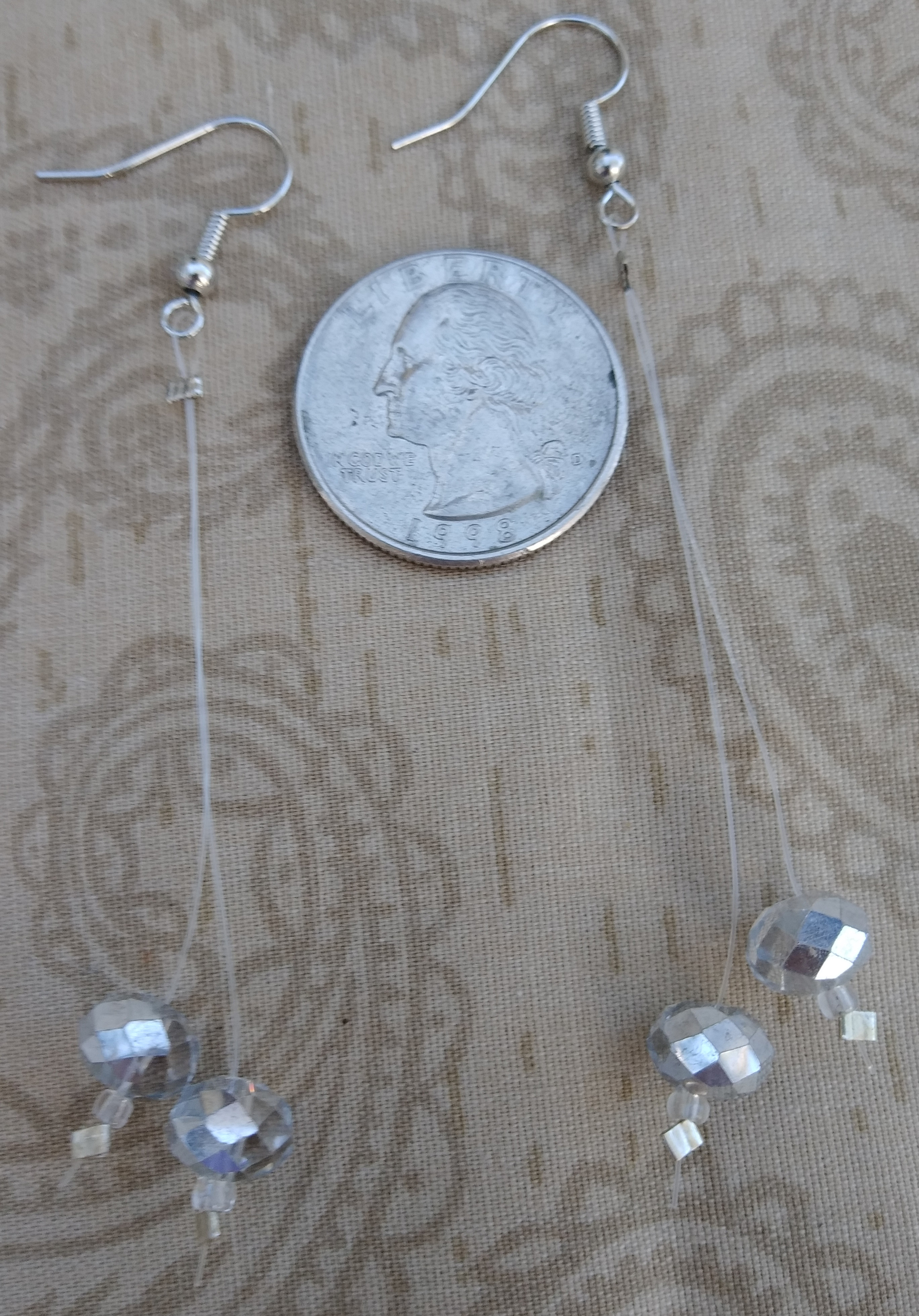 Illusion Double Drop Beaded Earrings