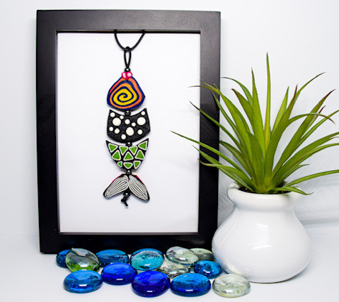 Fidgety Fish Pendant