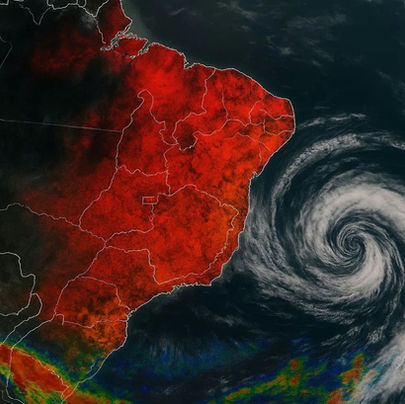 Ciclone extratropical provoca ventos acima de 100 km/h no Triângulo Mineiro e outras Regiões