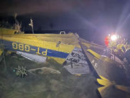 Avião Agrícola Cai em Uberlândia e Deixa Piloto Gravemente Ferido