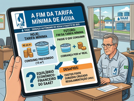 Proposta de lei aprovada na Câmara proíbe cobrança de tarifa mínima nas contas de água