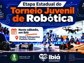 Ibiá é sede da etapa estadual do Torneio Juvenil de Robótica neste sábado