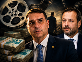 Áudio revela negociação milionária entre Flávio Bolsonaro e banqueiro para filme sobre ex-presidente