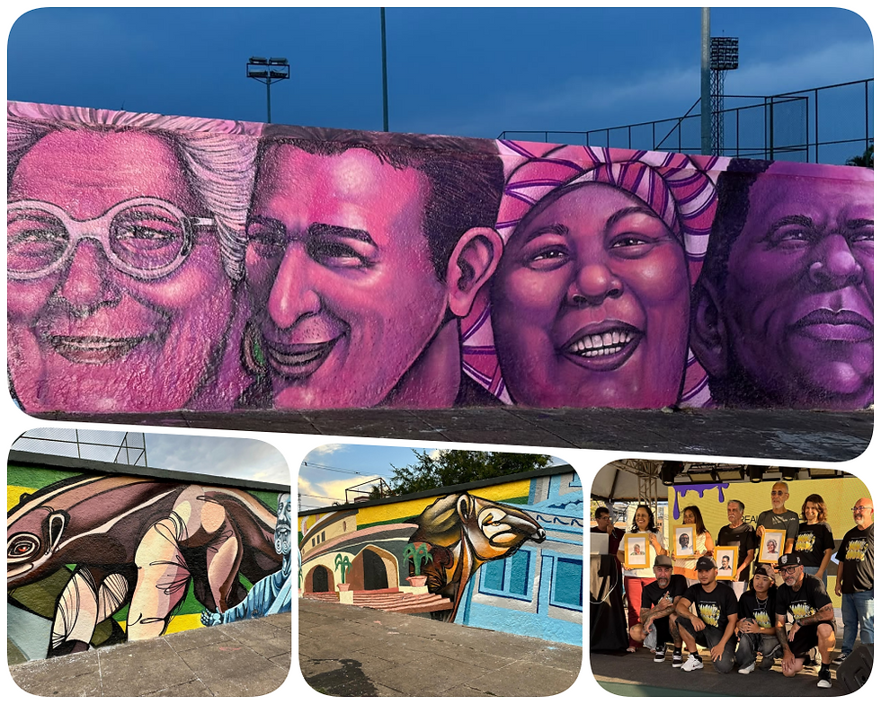 Arte urbana preserva memória e homenageia personalidades de Araxá em novos murais