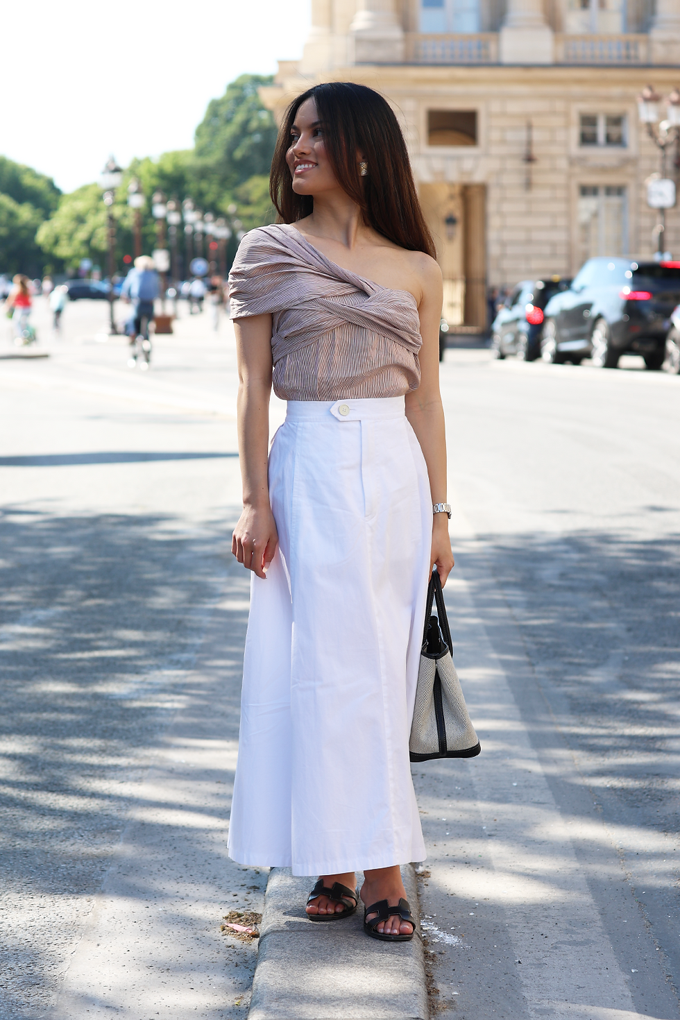 Thumbnail: Yves Saint Laurent Variation White Skirt