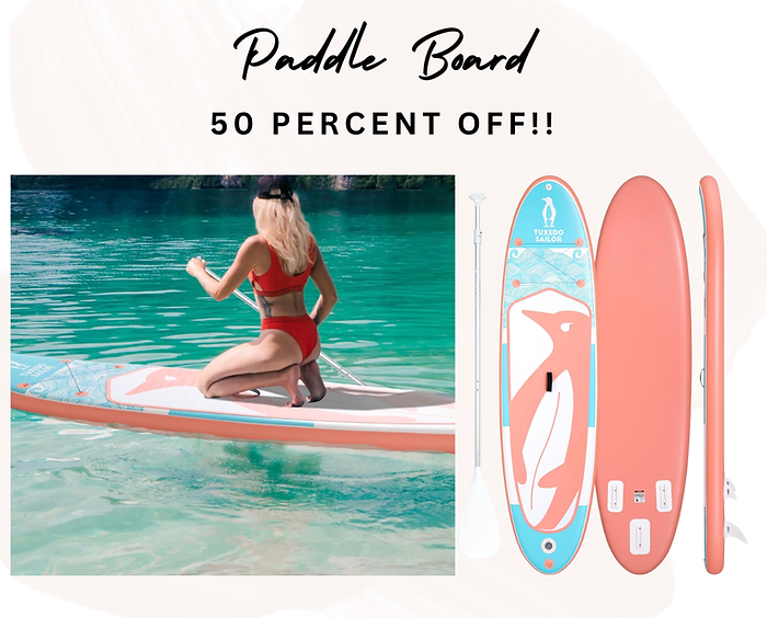 Tuxedo Sailor 10'6"×33"×6" Inflatable Stand Up Paddle Board with Premium SUP Accessories,Adults & Youth for All Skill Levels, Included with Board, Paddle, Pump, Fins, Backpack Pink and Blue