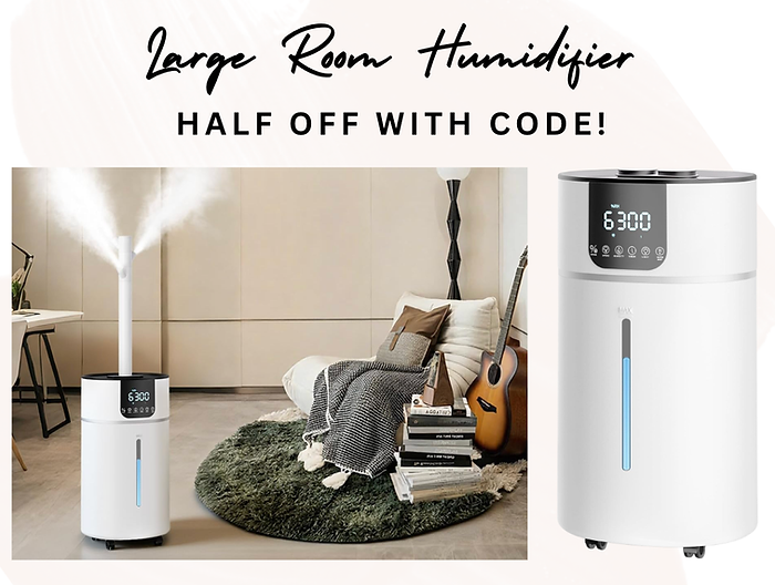 AreShark 4.2 Gal/16L Humidifier Large Room, Cool Warm Mist 2000ft² Whole House Air Humidifiers for Bedroom, Plants, Adults, 60H Runtime, Humidity Setting, Easy to Clean, Top Fill, Extension Tube