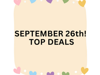 Top Daily Deals - September 26th!